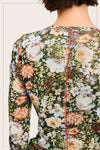 JCT7700-Semi Sheer Crew Neck Long Sleeve Mesh Layering Top: Hazelnut / L