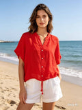 Linen shirt REF. 7359: Blanc