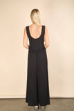 NP70810-Casual Ribbed Knit Sleeveless Jumpsuit: BLACK / S-M-L/2-2-2