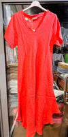 100% Linen Dress REF. 3647: Khaki