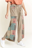 MineralWash Paisley Cropped pants HP5849 : Vintage Olive / S-M-L / 2-2-2