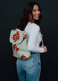 Mint & Multicolored Aztec Backpack