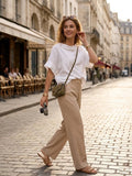 3408 LINEN BLOUSE: Beige