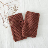 VARGA Unisex Banana Yarn Wristwarmers: Saffron Orange