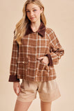 TARTAN BARN JACKET: HUNTER GREEN / L