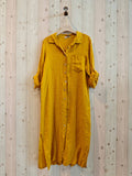 REF 8827 100% LINEN LONG T-SHIRT: BEIGE