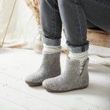 BIDI Unisex Felt Slipper Boot EU37-EU45: Navy Blue / EU37 (UK4)