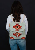 Mint & Multicolored Aztec Backpack