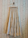 REF 80212 100% LINEN SKIRT: SOFT BLUE