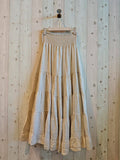 REF 80212 100% LINEN SKIRT: SOFT BLUE