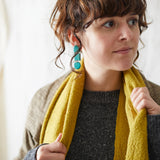 BIBEK Unisex Banana Yarn Scarf: Twilight Green