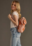 Pink, Orange, Blue & Green Aztec Backpack