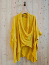 REF 83591 OVERSIZE BLOUSE 100% LINEN: CAMEL