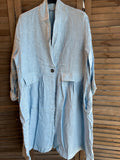 Jacket 62411 100% linen made in Italy: Rouille