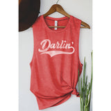 DARLIN GRAPHIC TANK TOP: Mineral Mustard / S-M-L-XL(1-2-2-1)