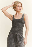 Mineral Washed Everyday Basic Tanktop HT6504: Ash Oak / S-M-L / 2-2-2