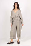Mid-Length Linen Pants 20570: Green
