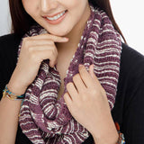 100% Cotton Fair Trade Scarf for Fall, Winter, and Spring: Natural