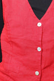 Sleeveless shirt in 100% Linen REF. 5146: Khaki / S/M-L/XL