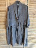 Jacket 62411 100% linen made in Italy: Bordeaux