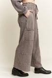 BEST Mineral Wash Wide leg Cropped pants HP5524 : Olive / S-M-L / 2-2-2