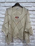 1962 Cotton Knit Sweater: Persimmon