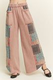 MineralWash Paisley Cropped pants HP5849 : ButterScotch / S-M-L / 2-2-2