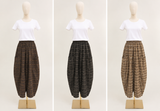 Trousers 30482 Checked corduroy 100% cotton: Tabacco