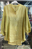 100% Linen Shirt REF. 9230: Moutarde
