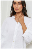 100% Linen Shirt REF. 9230: Black