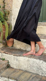 Cotton Venus Midi Dress ~ Black: S ~ Bust 38" / Length 50"