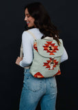 Mint & Multicolored Aztec Backpack