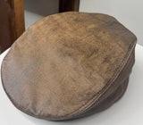 Leather  IVY cap  Newsboy Gatsby Cabbies Flat Drive Unisex: S