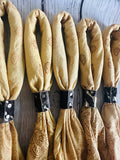Mustard Hand Dyed Bandanas: Bandanas Only