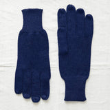DEV Luxury Merino Mens Gloves: Navy Blue