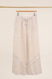 100% Linen Trousers REF. 5105: Beige