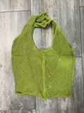 Openwork cotton bag REF.51381: Khaki