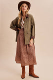 BARN JACKET: COGNAC / L