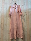 REF 8827 100% LINEN LONG T-SHIRT: BEIGE