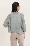 Linen top v-neck 23100 100% linen: Camel