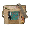 Recycled Military Tent w/Vintage Fabric Crossbody