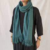 BIBEK Unisex Banana Yarn Scarf: Natural Beige