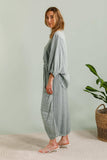 100% Linen Trousers REF. 9530: White