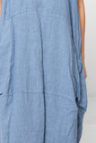 Sleeveless long dress REF. 8466: Khaki