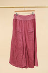 100% linen trousers REF.30235: Light Grey / Unique
