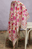 Floral Patterned Multi Style Wrap Scarf: CREAM MULTI / OS