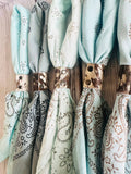 Cowboy Blue Hand Dyed Bandanas: Bandanas No Slides