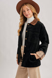 CORDUROY BUTTON DOWN BARN COAT INNER PLAID: CAMEL / M