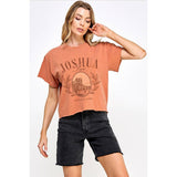 JOSHUA TREE VINTAGE GRAPHIC CROP TOP: IVORY / M