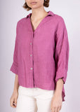 48902 PLAIN LINEN SHIRT: TAUPE